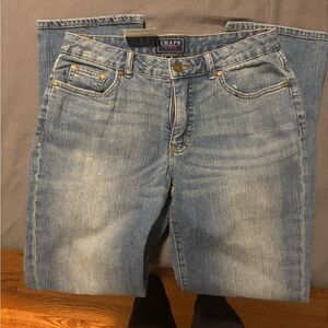Chaps Women’s Straight Leg Short Blue Jeans Size 6
